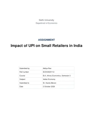 Assignment Cover Page template